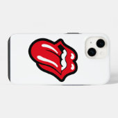 Rode tong iPhone hoesje (Achterkant horizontaal)