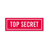 Rode Top Geheim Zelfinktende Stempel (Design)