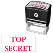 Rode Top Secret Zelfinktende Stempel (In situ)