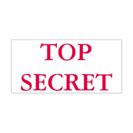 Rode Top Secret Zelfinktende Stempel