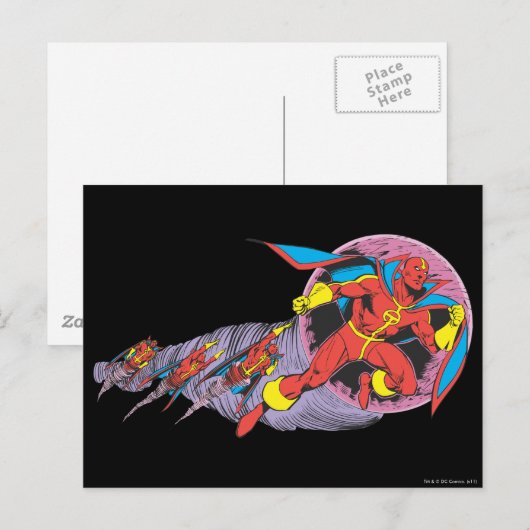 Rode tornado in windbeweging briefkaart (Voorkant / Achterkant)