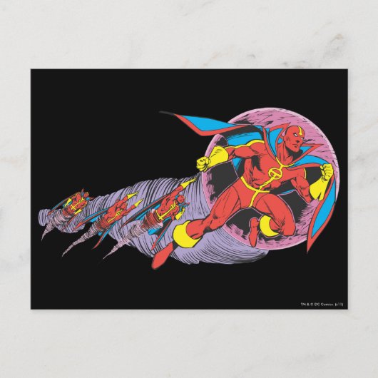 Rode tornado in windbeweging briefkaart (Voorkant)