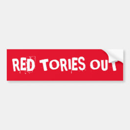 Rode Tory's Buiten Bumpersticker