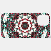 Rode tot grijze cyaan mandala die acrylstukken sim Case-Mate iPhone case (Achterkant / Rechts)