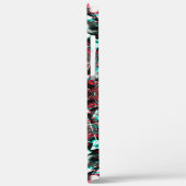 Rode tot grijze cyaan mandala die acrylstukken sim Case-Mate iPhone case (Achterkant / Links)