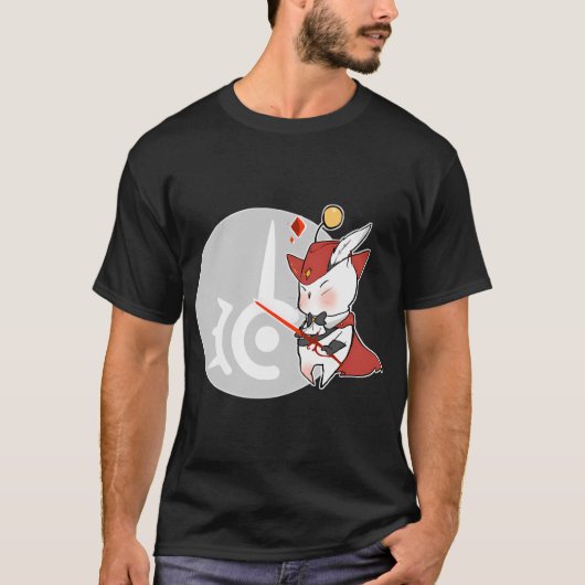 RODE TOVENAAR MOOGLE FFXIV T-SHIRT (Voorkant)
