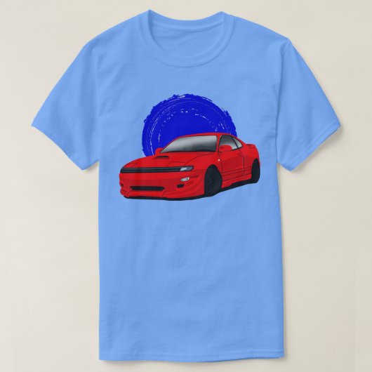 Rode Toyota Celica GTS ST185 T-shirt (Design voorkant)