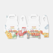 Rode tractor Boerderij Verjaardagsfeestgunst Box Bedankdoosjes (Uitgevouwen)