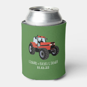 Rode Tractor Bruiloft Verlovingsfeest Bruidspartij Blikjeskoeler