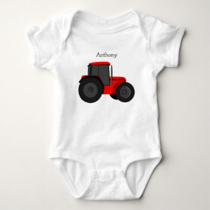 Rode Tractor Custom Baby Bodysuit