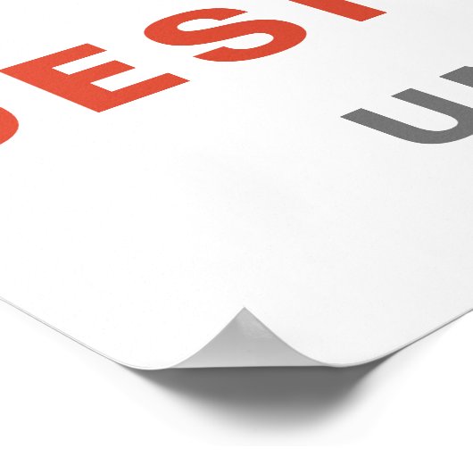 Rode Tractor Custom Gepersonaliseerd Verjaardagste Poster (Hoek)