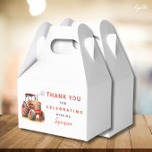 Rode Tractor Gable Box Sjabloon Boy Verjaardag Bedankdoosjes