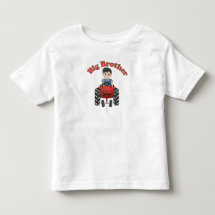Rode Tractor Grote Broer Kinder Shirts