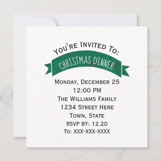 Rode Tractor Kerstboom Sla de datum op Save The Date (Achterkant)