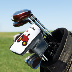 Rode Tractor Ontwerp Golfheadcover