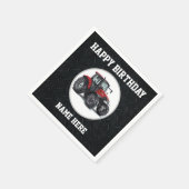 Rode Tractor Verjaardag Naam Boer Boer Servet (Hoek)