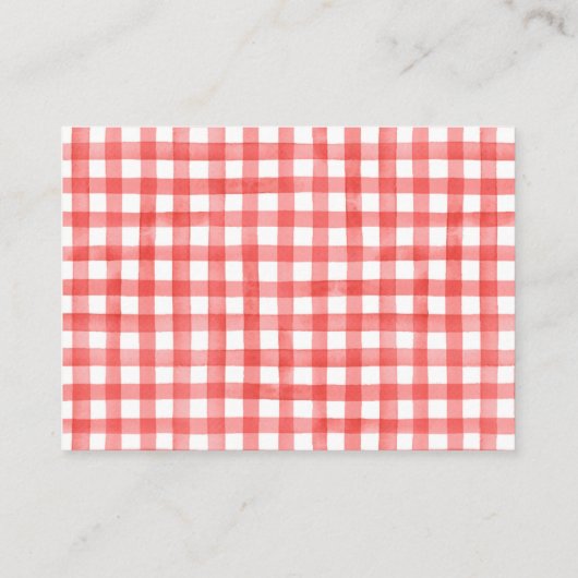 Rode tractorboeken voor Baby-Kaarten Informatiekaartje (Achterkant)