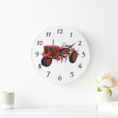  rode tractormotor grote klok (Huis)