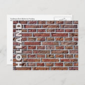  rode traditionele Nederlandse brickwork Pointing Briefkaart (Voorkant / Achterkant)