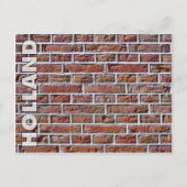 rode traditionele Nederlandse brickwork Pointing Briefkaart (Voorkant)