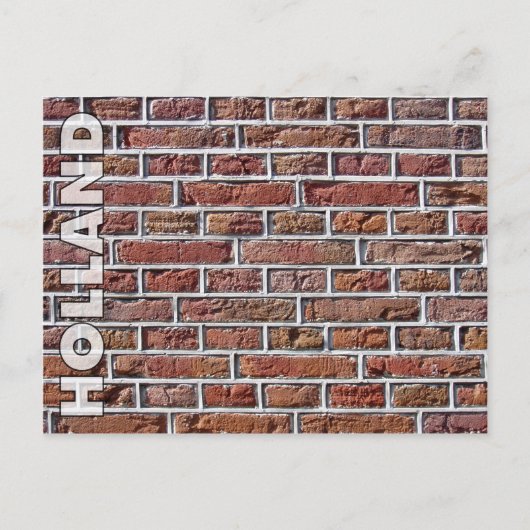  rode traditionele Nederlandse brickwork Pointing Briefkaart (Voorkant)