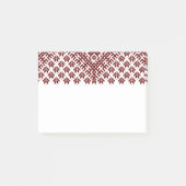 Rode traditionele Oostzee Letse patroonontwerp Post-it® Notes (Voorkant)
