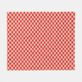 Rode, traditionele Valentijnshart Fleece Deken (Voorkant (Horizontaal))