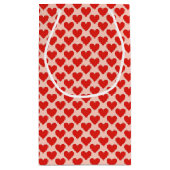 Rode, traditionele Valentijnshart Klein Cadeauzakje (Achterkant)