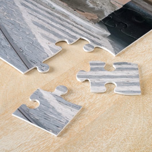 Rode tram in de oude stad Praag - Tsjechische Repu Legpuzzel (Zijkant)