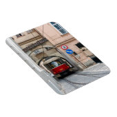 Rode tram in de oude stad Praag - Tsjechische Repu Magneet (Rechterzijde)