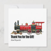 Rode trein dank u kaart (Voorkant)