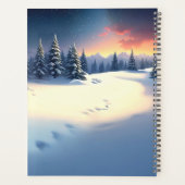 Rode Trein Kerstboom Vakantie Planner (Achterkant)