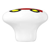 Rode Trein Ontwerp Gepersonaliseerd Keramische Knop (Zijkant)