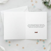 Rode trein rails dank u speciale dag notitiekaartje