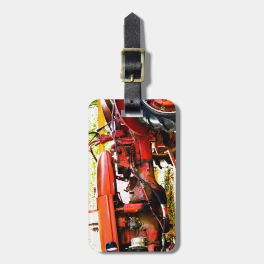 rode trekker bagagelabel (Voorkant verticaal)