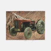  rode trekker, bijtende schuur fleece deken (Voorkant (Horizontaal))