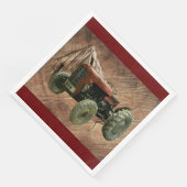  rode trekker, bijtende schuur servet (Hoek)