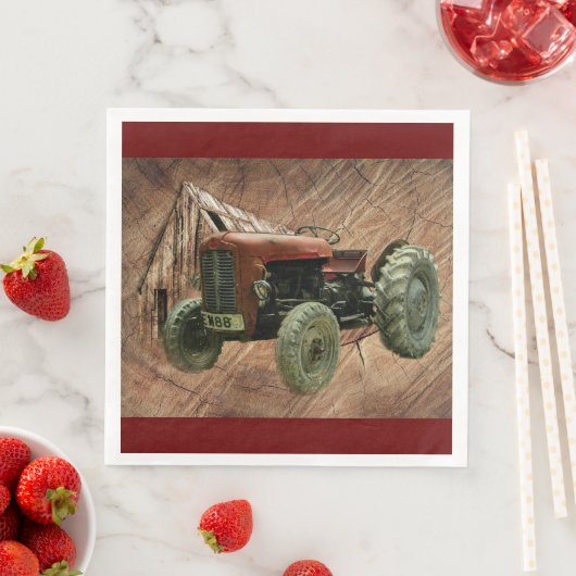  rode trekker, bijtende schuur servet (Insitu)