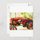  rode trekker briefkaart (Voorkant / Achterkant)