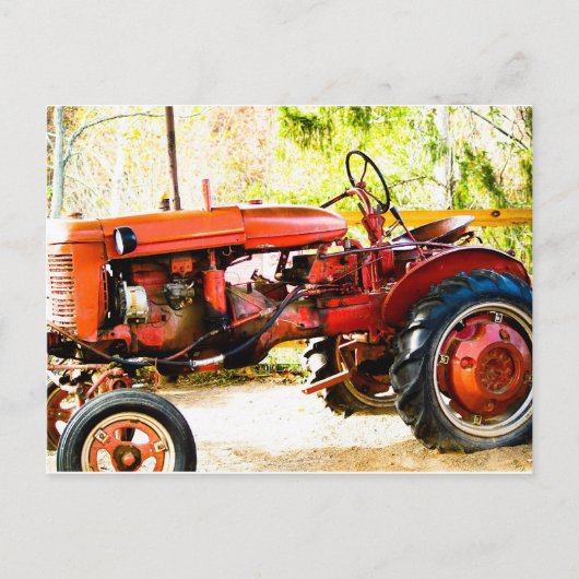  rode trekker briefkaart (Voorkant)