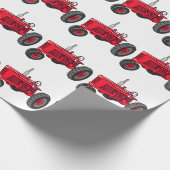  rode trekker cadeaupapier (Hoek)