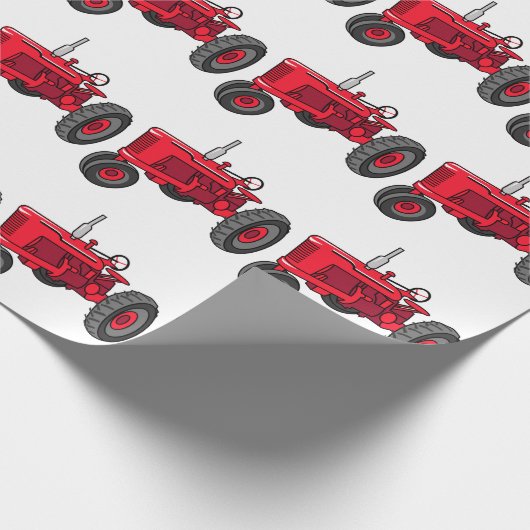  rode trekker cadeaupapier (Hoek)