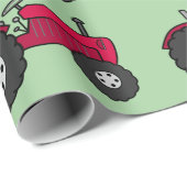  rode trekker cadeaupapier (Rol Hoek)