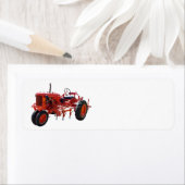 rode trekker etiket (Insitu)