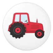 Rode trekker keramische knop (Voorkant)