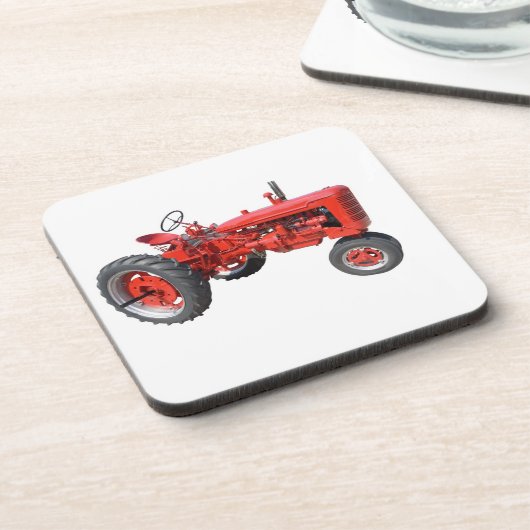 rode trekker onderzetter (Linkerzijde)