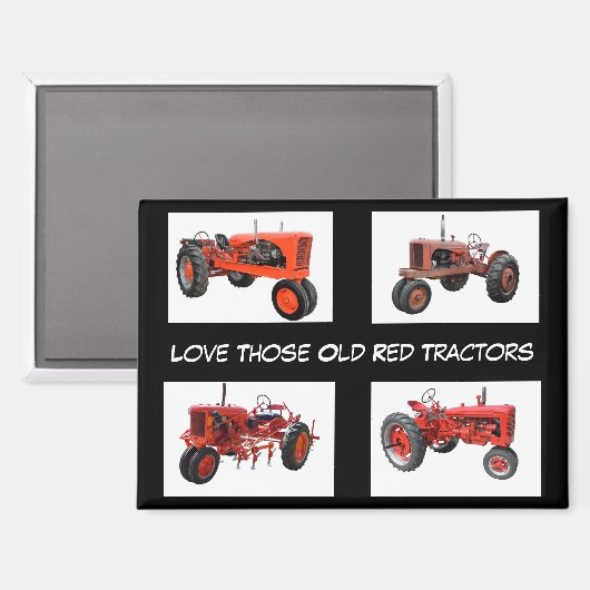 rode trekkers magneet (Voorkant / Achterkant)