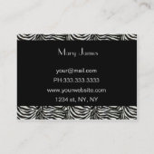 Rode trendy interieur decorateur Visitekaartjes (Achterkant)