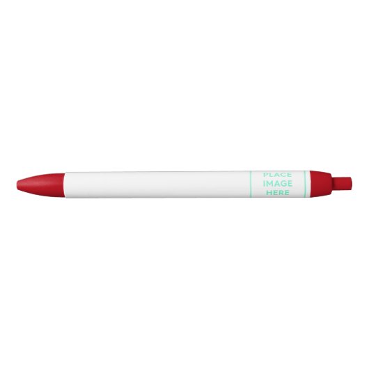 Rode Trim Pen, zwarte inkt Pen (Voorkant)