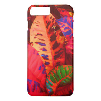 Rode tropische bladeren. Case-Mate iPhone case